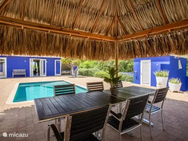 Villa Caribbean Passion huren in Curaçao, Banda Abou (west), Coral Estate, Rif St.Marie - villa Palapa bij het zwembad