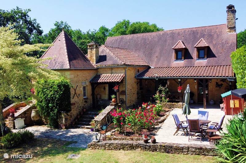 Vakantiehuis Frankrijk, Dordogne, Doissat Vakantiehuis Lortal (4*) met airco,en aparte gite
