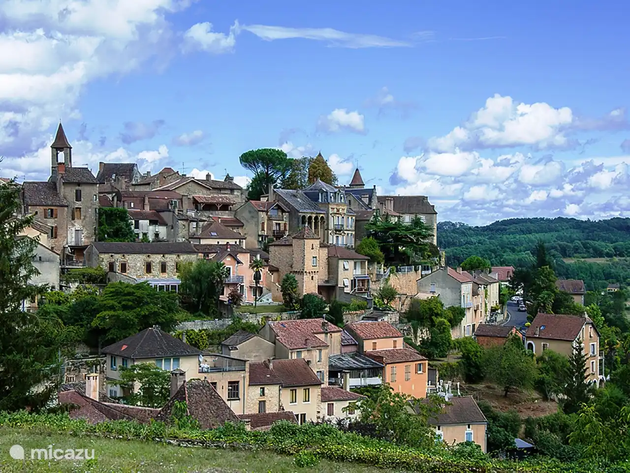 Schöne Dörfer in der Umgebung, wie Belvès hier