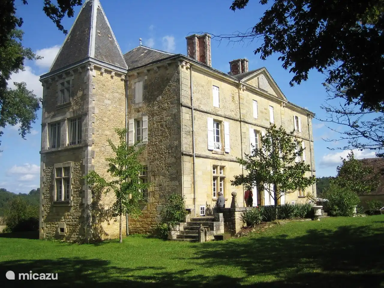 Das örtliche Schloss von Doissat in der Nähe von Lortal