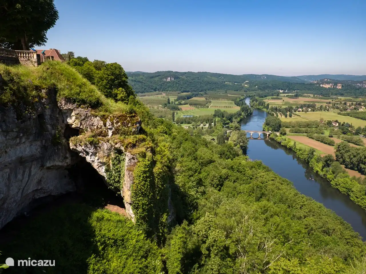 Blick von Domme auf die Dordogne