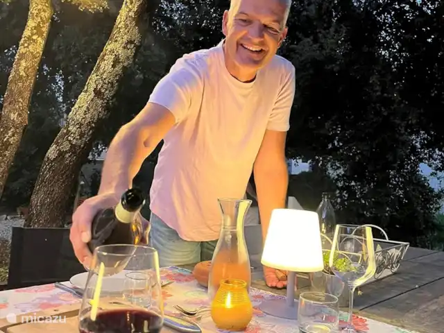 Villa Couronne huren in Frankrijk, Gard, Uzès - villa Heerlijk grote eettafel (3x1.10) in de tuin voor lange en gezellige zomeravonden.