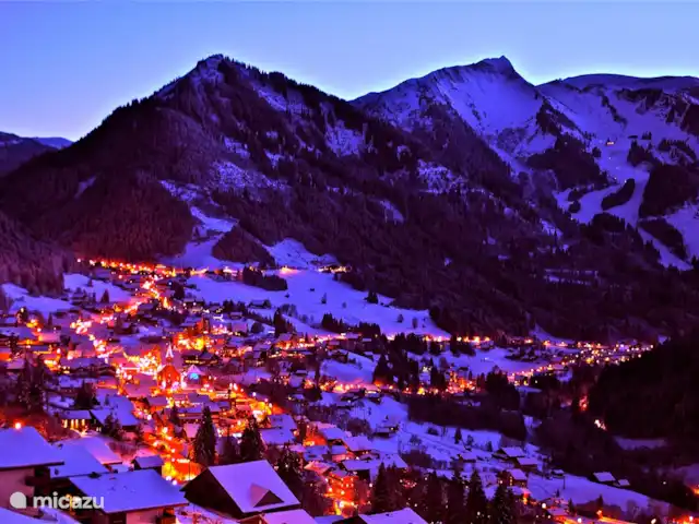 Le Hameau des 4 Saisons huren in Frankrijk, Haute-Savoie, Chatel - appartement Winteravond in Châtel