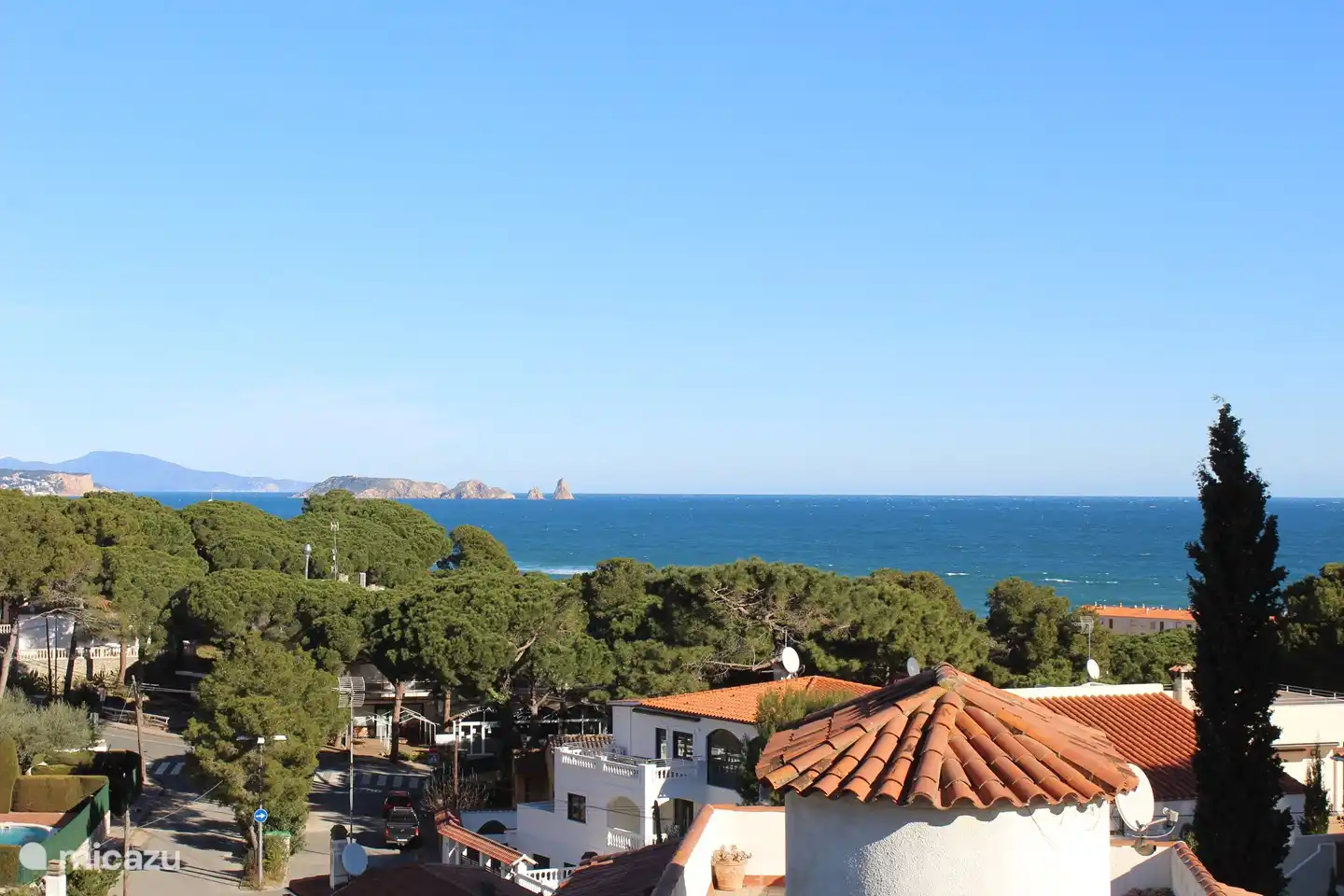 Meerblick auf Isles Medes