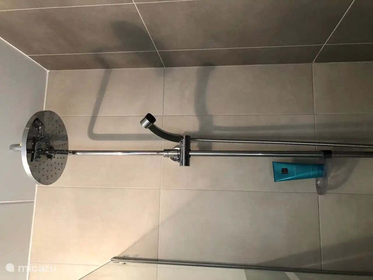 bathroom with rain shower