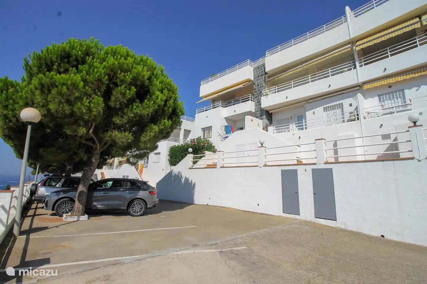 The parking space at the apartment.