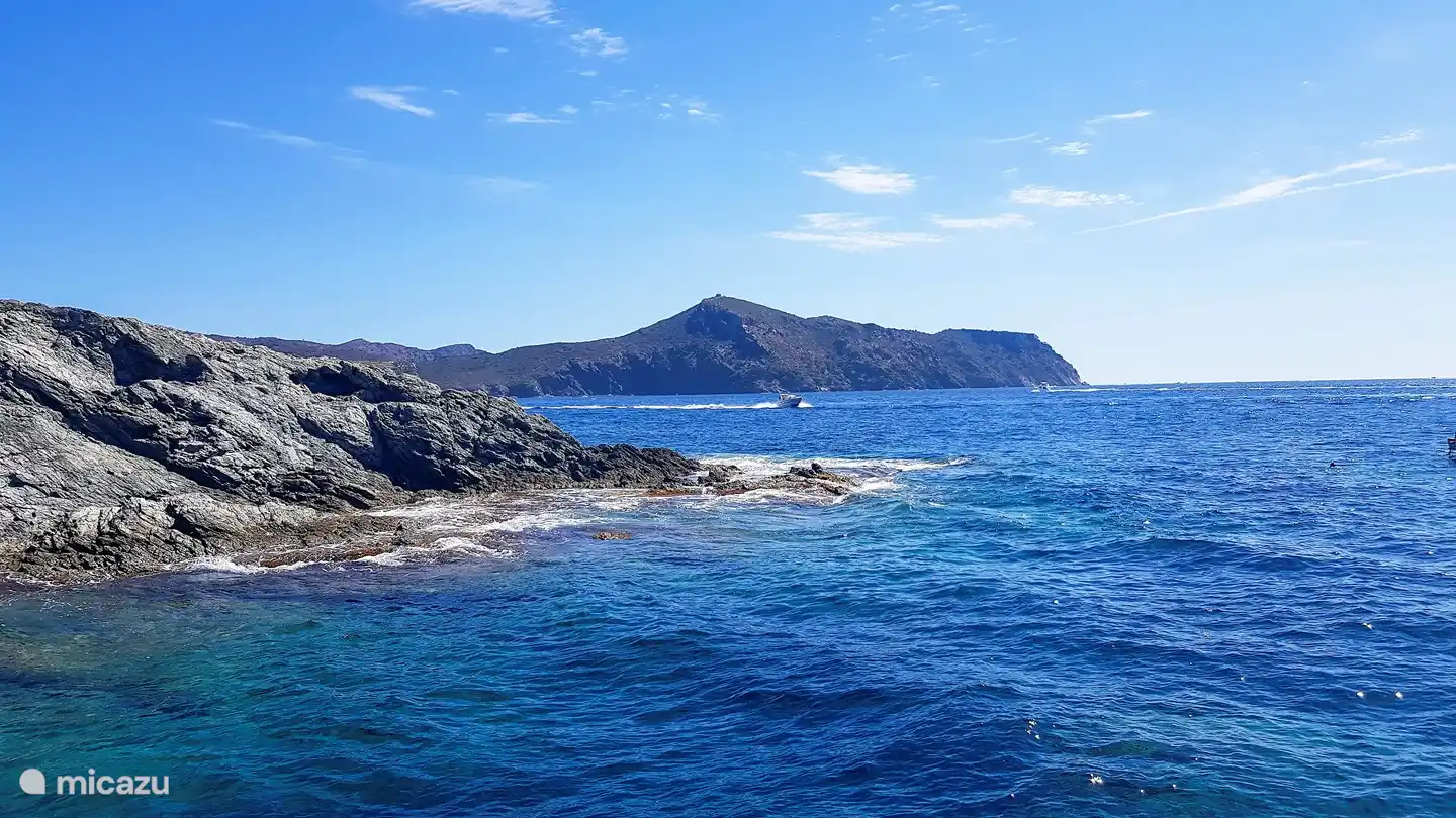 The coast seen from the sea.