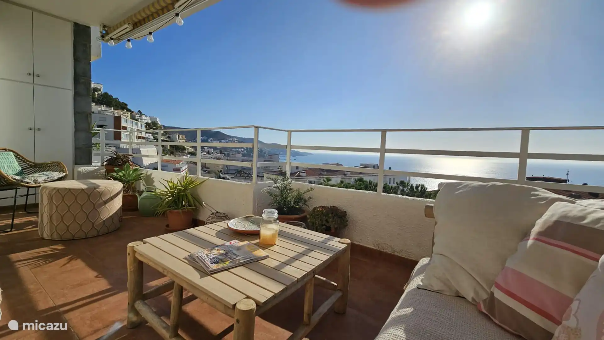 The view over the Mediterranean sea