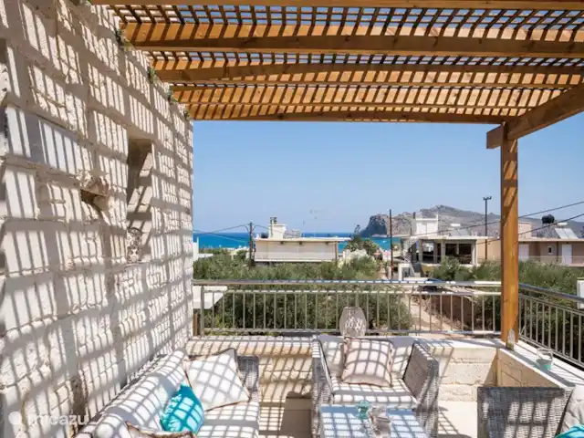 Villa Rebecca | Grèce, Crète, Agia Marina - villa La vue depuis le balcon.