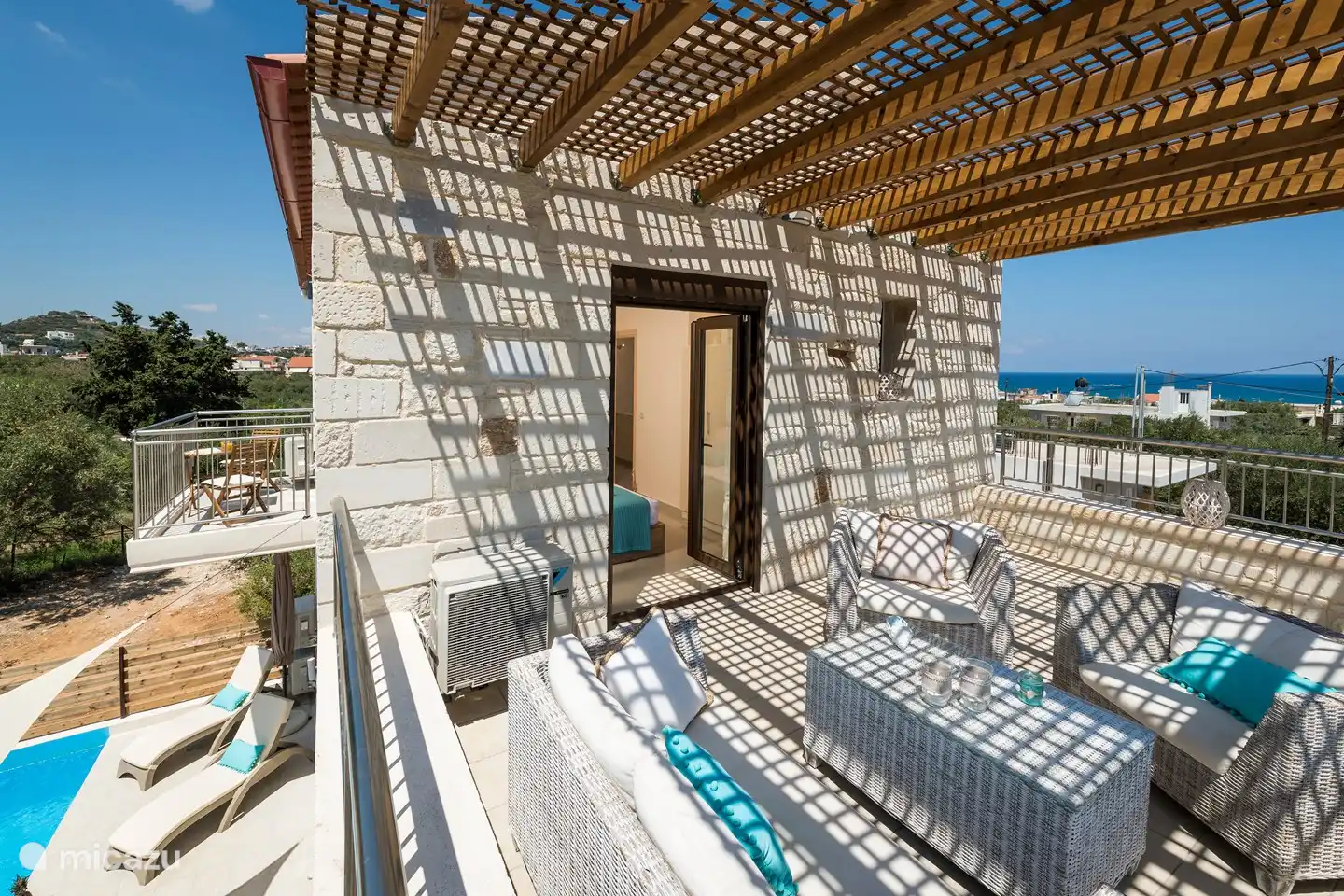 balcony with a view to the sea