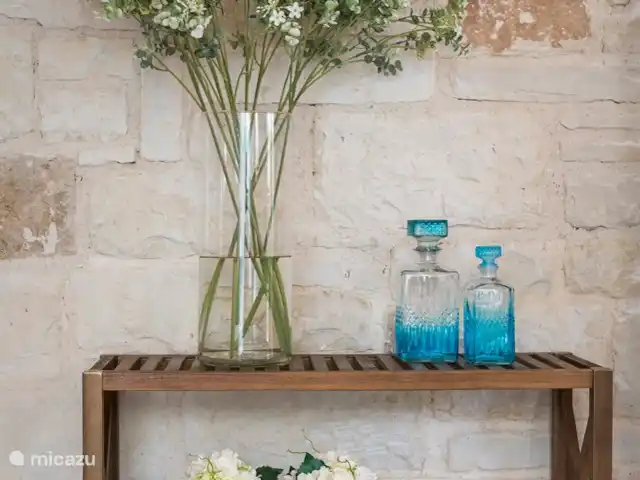 Villa Rebecca | Grèce, Crète, Agia Marina - villa Belle pierre à l'intérieur du mur..