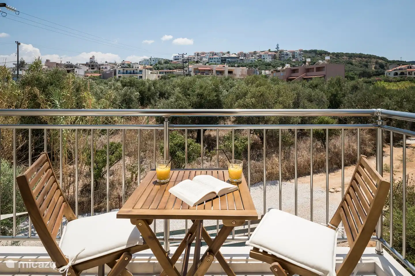 view from your bed in the small bedroom upstairs ..