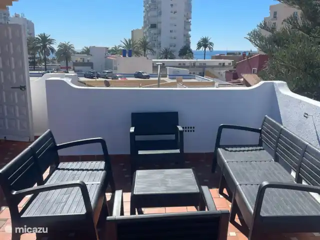 Piscina climatizada+jacuzzi+playa en España, Costa del Sol, Benalmádena - villa Terraza