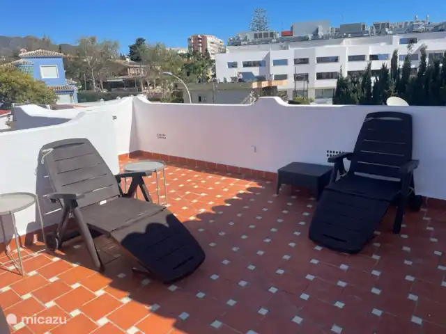 Piscina climatizada+jacuzzi+playa en España, Costa del Sol, Benalmádena - villa Terraza