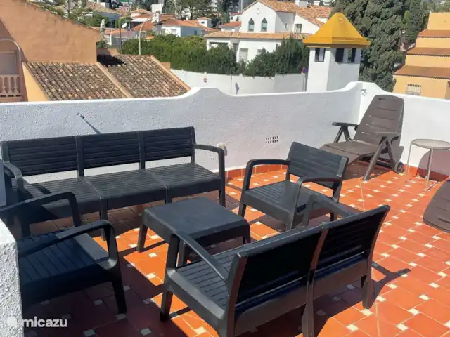 Piscina climatizada+jacuzzi+playa en España, Costa del Sol, Benalmádena - villa Terraza