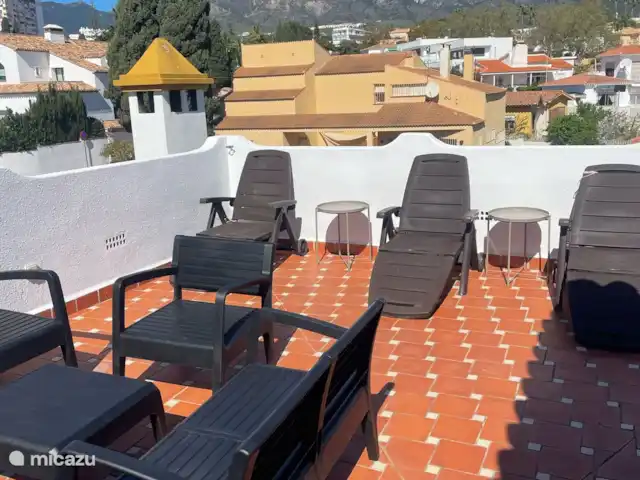 Piscina climatizada+jacuzzi+playa en España, Costa del Sol, Benalmádena - villa Terraza