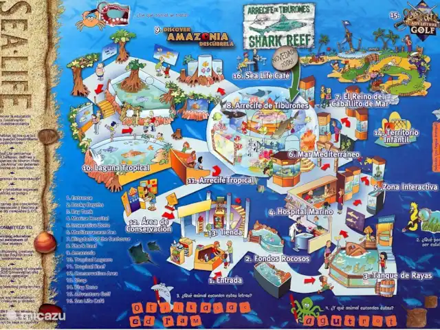 Piscina climatizada+jacuzzi+playa en España, Costa del Sol, Benalmádena - villa acuario vida marina