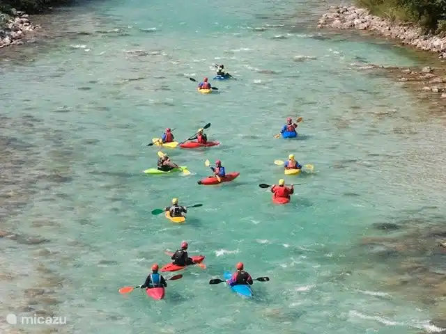 Location de Vacances Slovénie, Alpes juliennes, Kobarid, maison de vacances - Hisa Smast Rivière Soca à Kamno