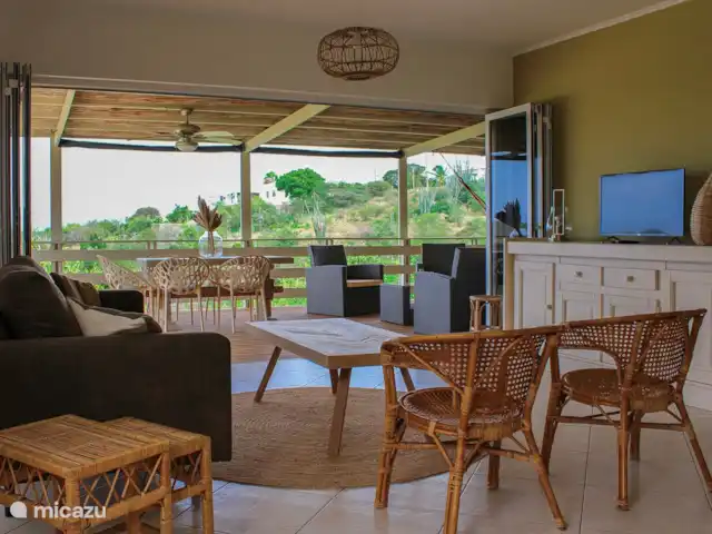 Location de Vacances Curaçao, Banda Ariba (est), Jan Thiel, appartement - Vacances à Curaçao adaptées aux enfants (4) terrasse