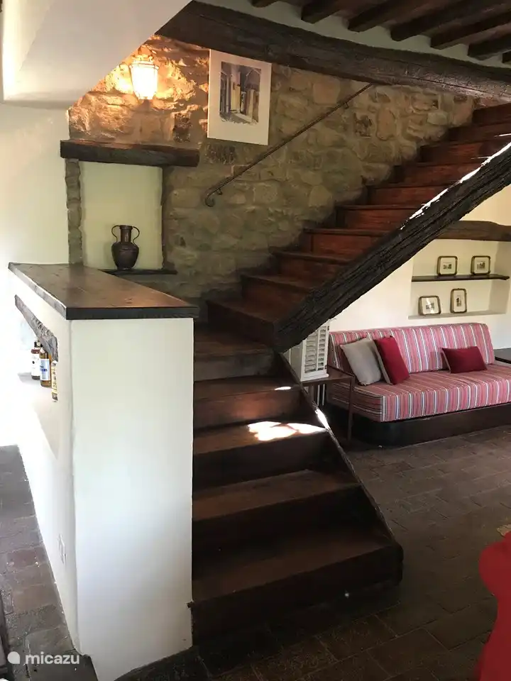 De karakteristieke trap naar de bovenverdieping