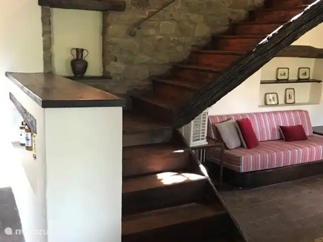 Casa delle Fragole | Italie, Toscane, Cortona - villa L'escalier caractéristique à l'étage supérieur