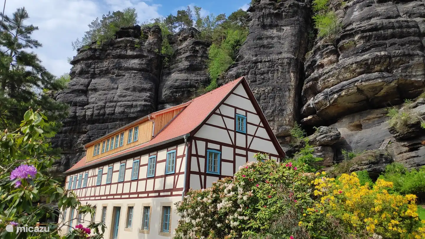 Felsenkeller Bielatal Rosengarten in Deutschland, Sachsen, Rosenthal-Bielatal - appartement