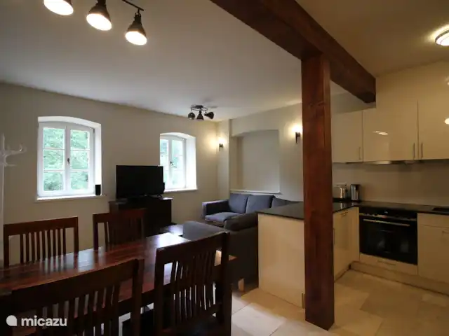 Felsenkeller Bilatal Rosengarten en Alemania, Sajonia, Rosenthal-Bielatal - apartamento La sala de estar