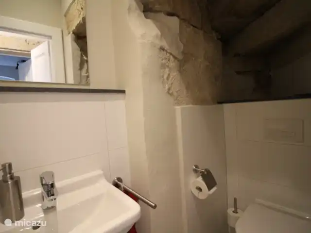 Felsenkeller Bielatal Johanniswacht en Alemania, Sajonia, Rosenthal-Bielatal - apartamento el baño de abajo