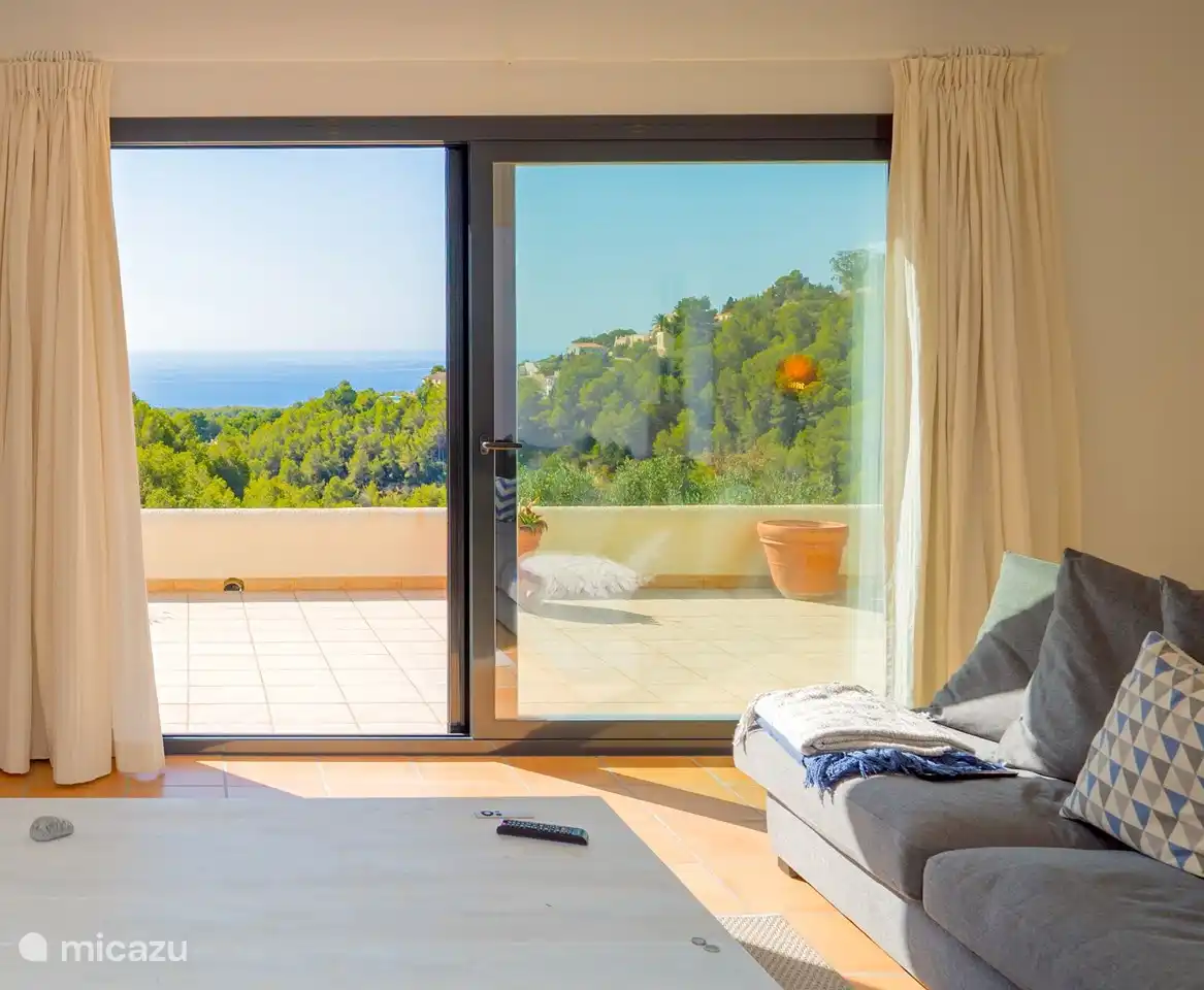 Vue mer depuis le salon