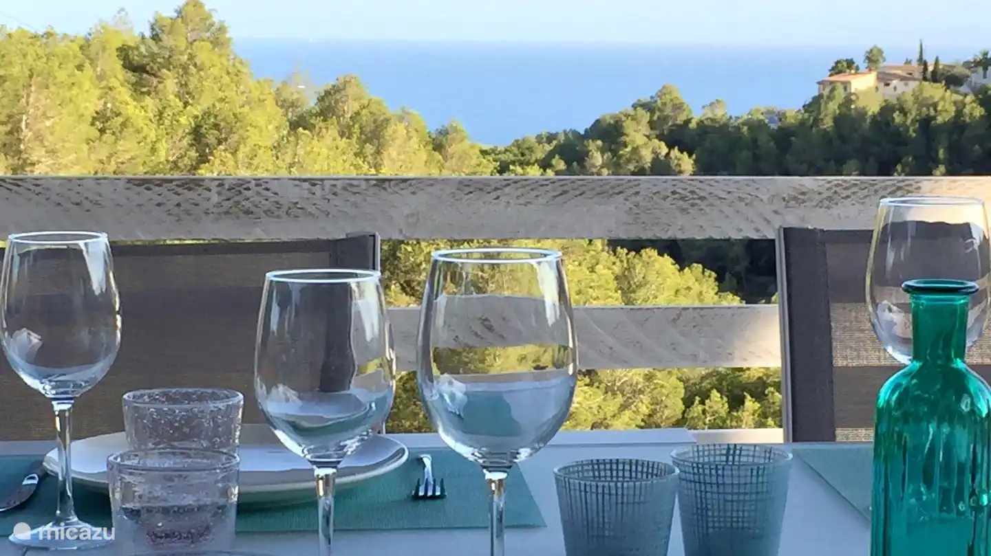 vue depuis la table du petit déjeuner