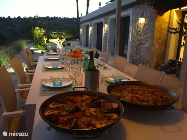 Villa Mimosa : Zeezicht & Natuur huren in Spanje, Costa Blanca, Benissa - villa Paella eten