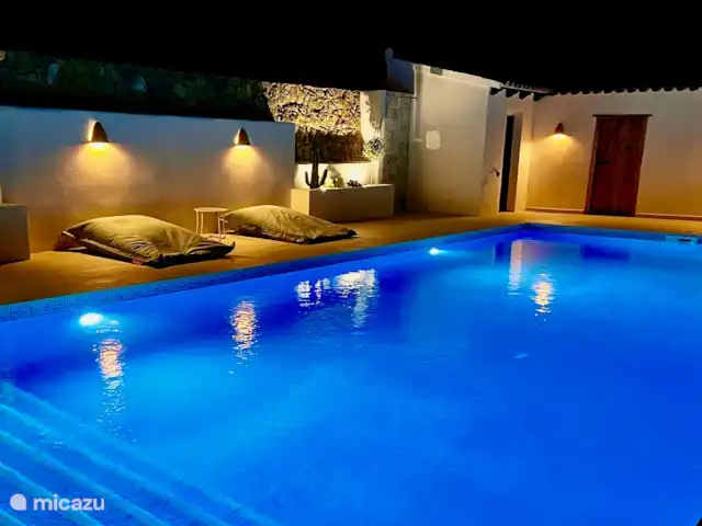 Villa Mimosa : Zeezicht & Natuur huren in Spanje, Costa Blanca, Benissa - villa Zwembad bij nacht