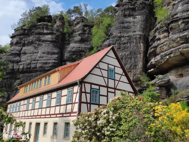 Felsenkeller Bielatal Nachbar | Allemagne, Saxe, Rosenthal-Bielatal - appartement Felsenkeller Bielatal vu du sud
