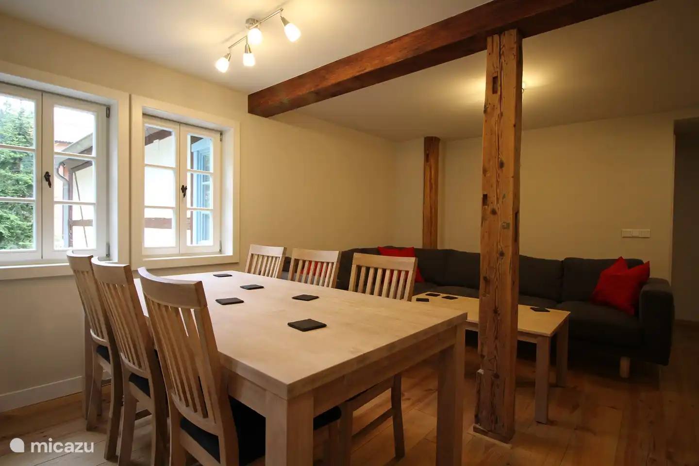 Der Ess- und Wohnbereich