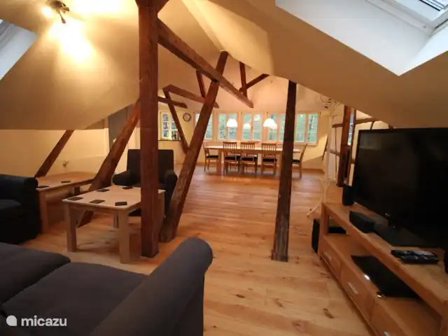 Felsenkeller Bielatal Berthablick | Allemagne, Saxe, Rosenthal-Bielatal - appartement Aperçu du salon