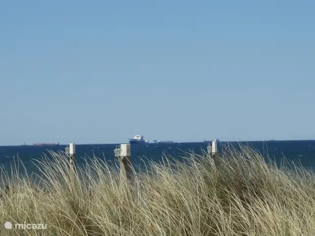 Location de Vacances Pays-Bas, Hollande méridionale, Katwijk, appartement - Beachhouse Anna parking privé ! Navires au large de Katwijk