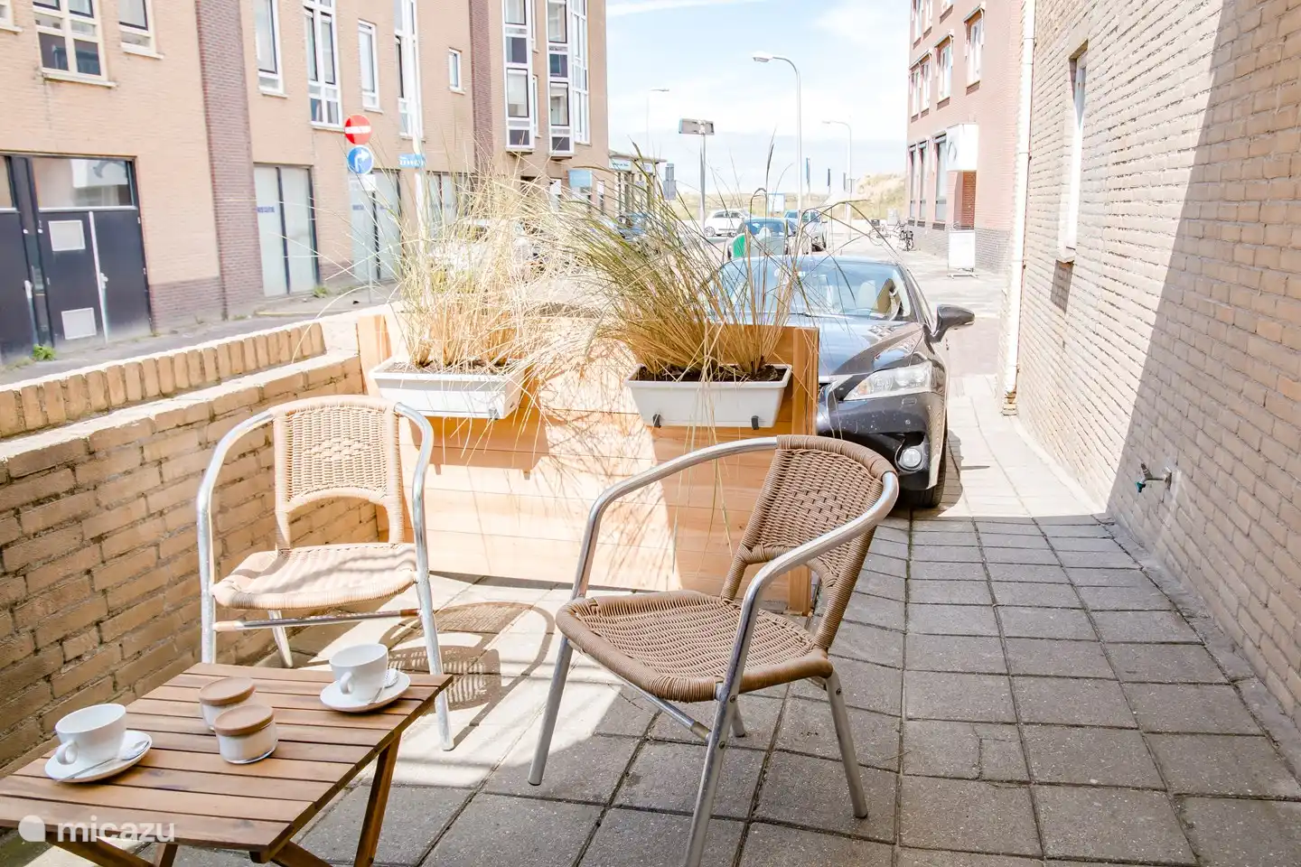 Vordersitz mit Blick auf den Boulevard