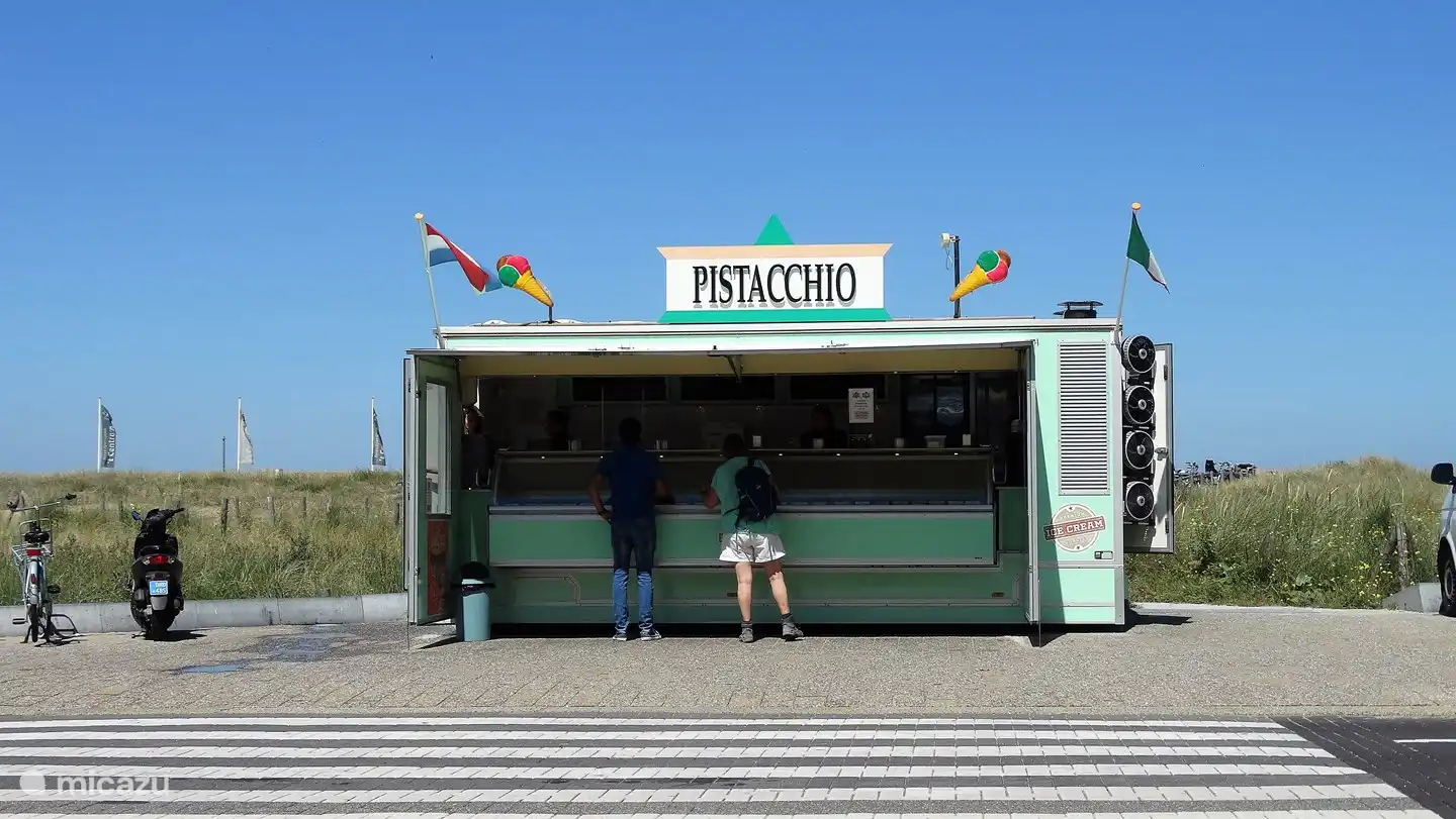 Eisstand über die Straße