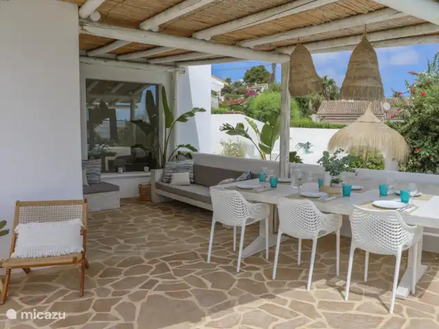 Villa Amigi en España, Costa Blanca, Moraira - villa Terraza cubierta con tumbona