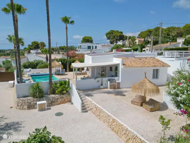 Villa Amigi en España, Costa Blanca, Moraira - villa Vista aérea de la villa