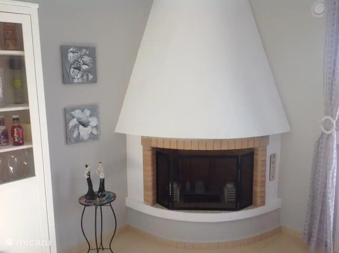 Large Fireplace in living room