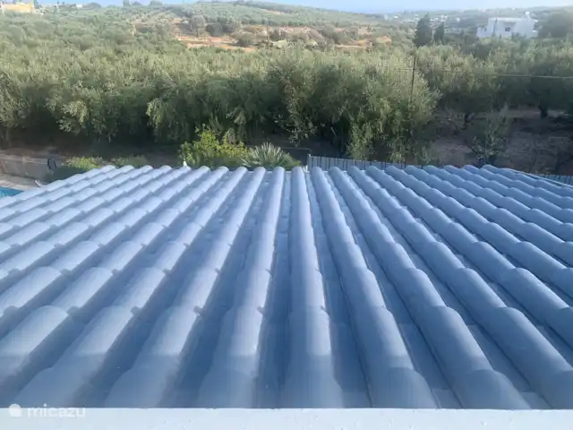 Villa Yavoni, met privé zwembad  huren in Griekenland, Kreta, Loutra - villa Uitzicht vanaf het dakterras over de olijfbomen en de zee.