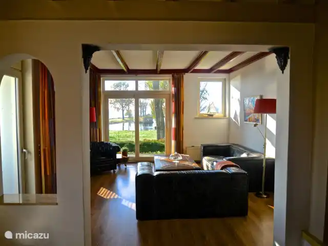Vue dégagée | Pays-Bas, Frise, Warten - maison de vacances Salon vu de la salle à manger