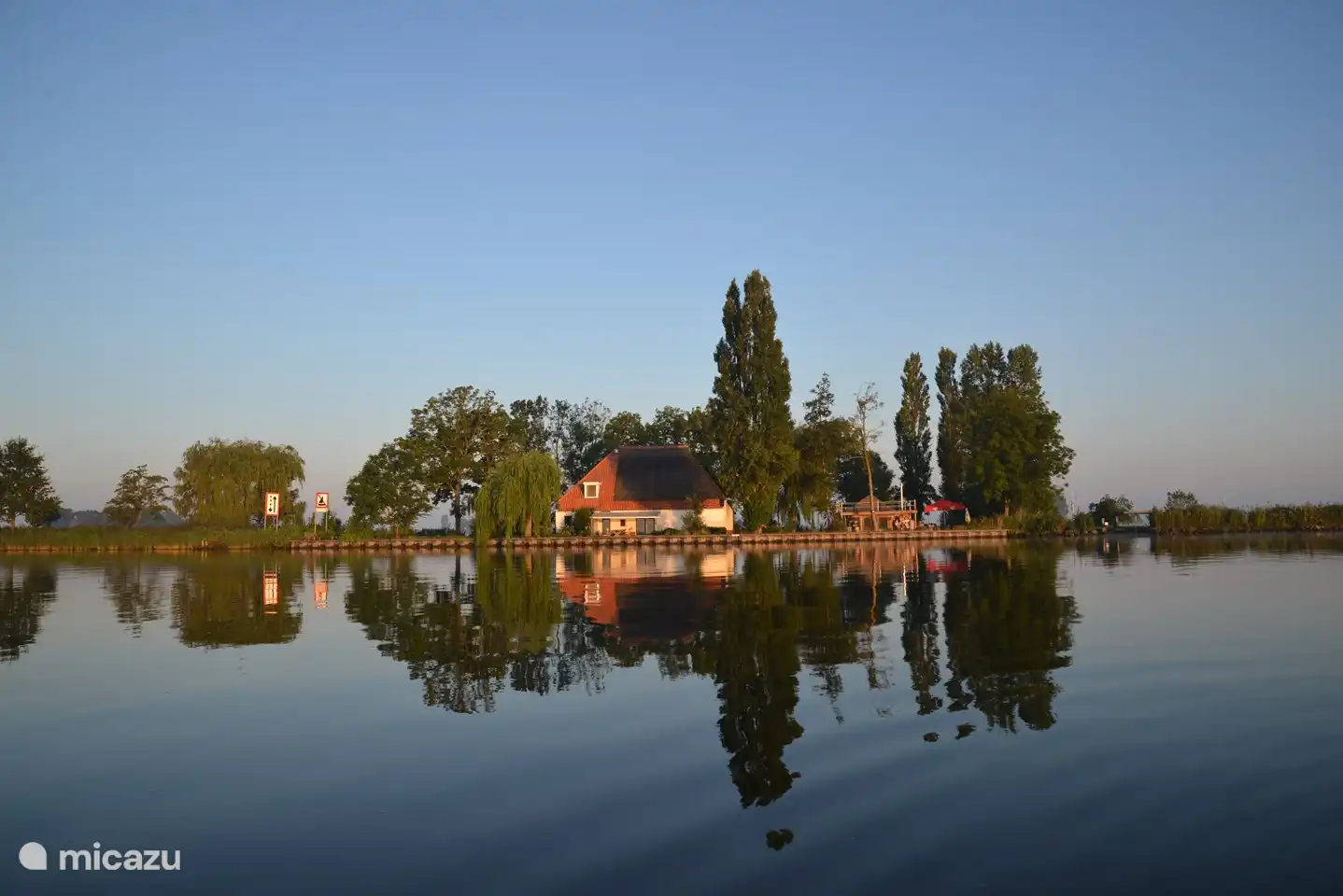 Unobstructed view from the water