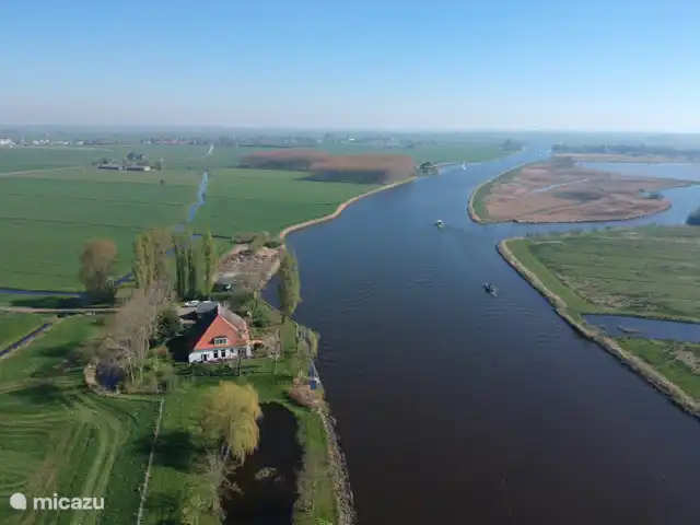 Vue dégagée | Pays-Bas, Frise, Warten - maison de vacances Photo drone Vue libre