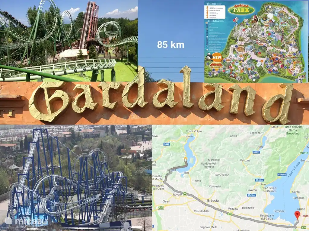 Gardaland a una hora en coche