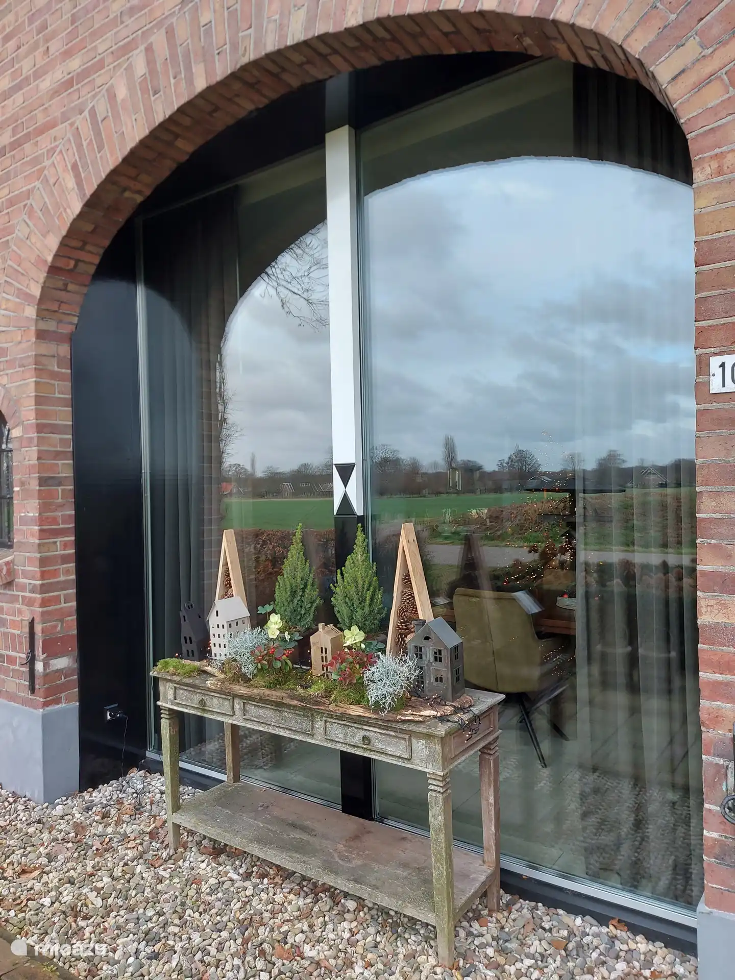 Weihnachtsdekorationen im Freien