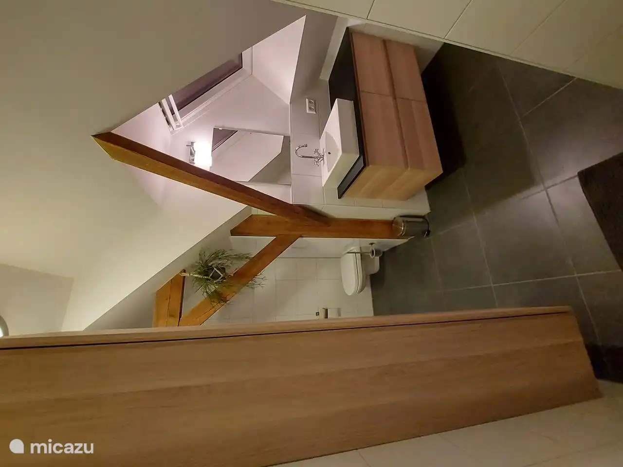 Blick aus der Dusche.