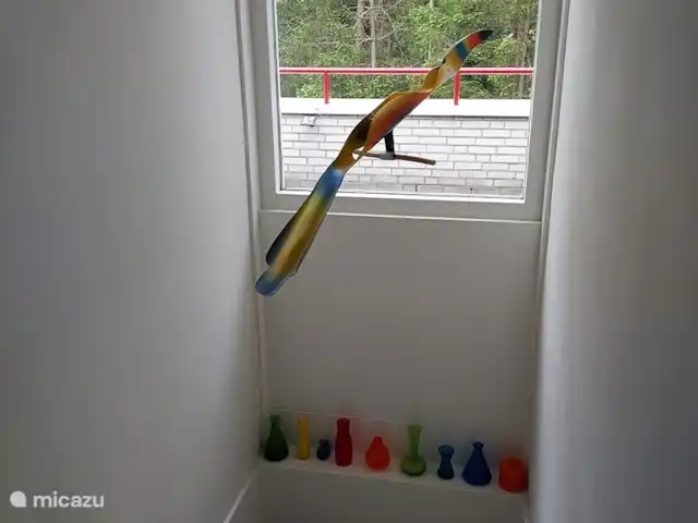 casa vacacional en Países Bajos, Güeldres, Halle – casa de vacaciones en el verde también dentro de un hermoso pájaro con vista a la azotea