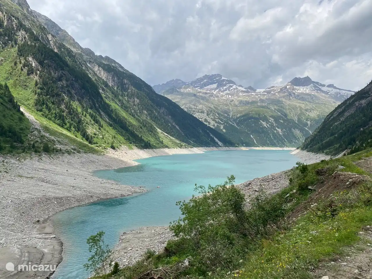 Stausee Schleigeis, hermosa zona de senderismo, también se puede llegar en bicicleta